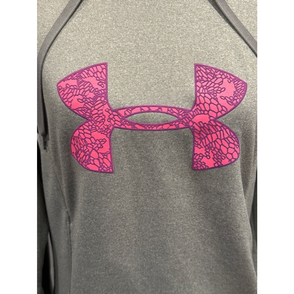 Under Armour Women's Gray & Pink Hoodie Size Large - Picture 3 of 12